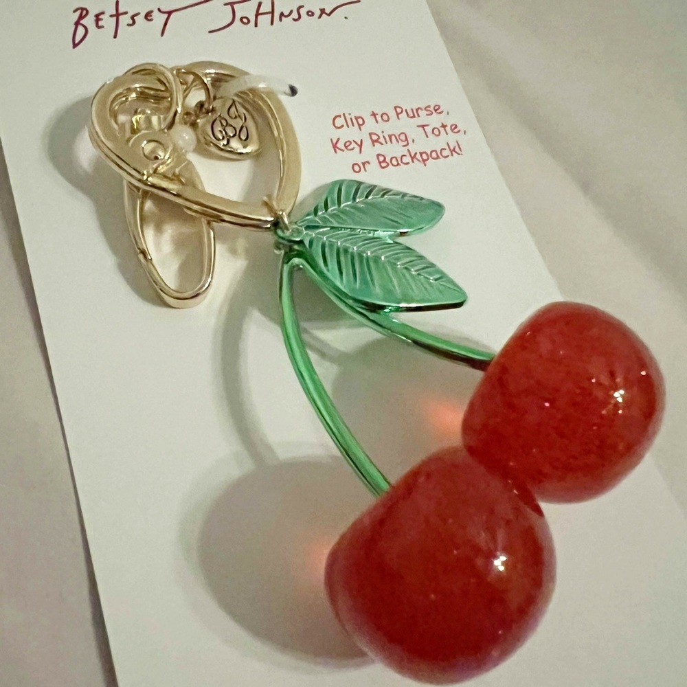 Betsey Johnson Cherries Handbag Charm